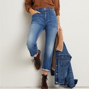 Pilcro and the Letterpress By Anthropologie Slim Boyfriend Patch Pockets Jeans
